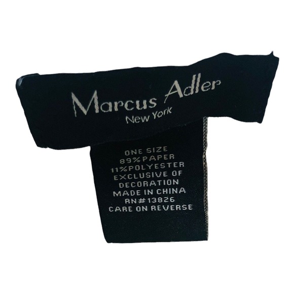 8993 Marcus Adler white Packable Floppy Sun Hat Beach o/s scarf trim wide brim - Picture 3 of 4